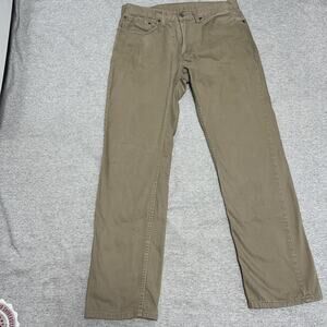 Levi’s 559 Mens White Tab Relaxed Straight Comfort Beige Jeans Size 34x34